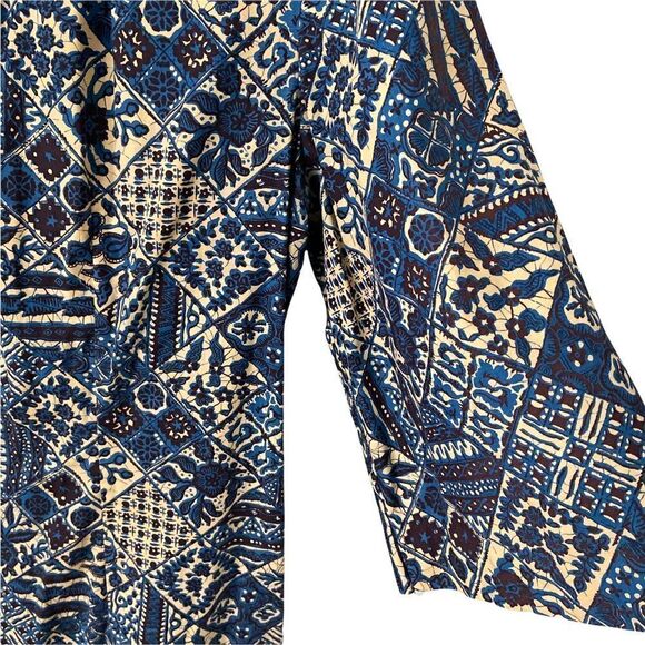 Floral Print 3/4 Sleeve Round Neck Midi A-Line Dress - Picture 5 of 12